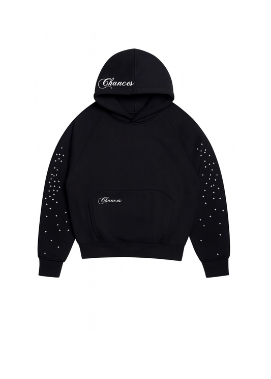 Stars Hoodie Black