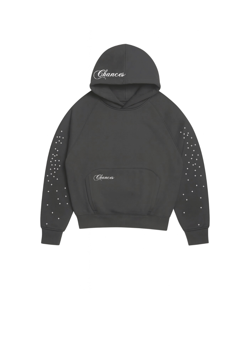 Stars Hoodie Grey