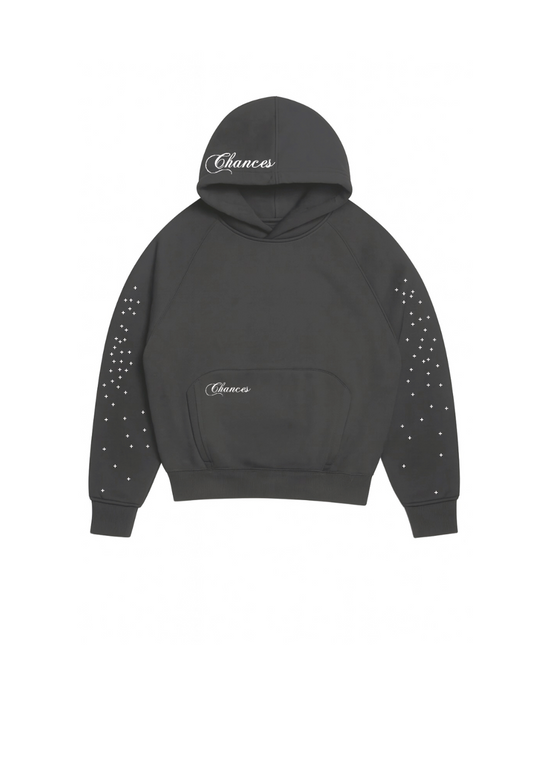Stars Hoodie Grey