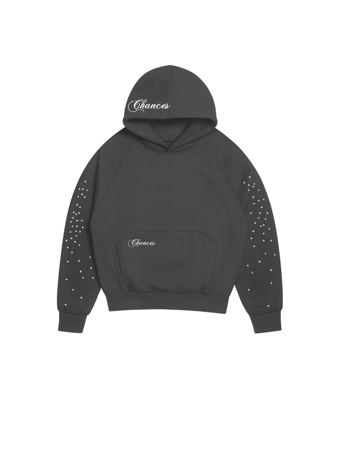 Stars Hoodie Black